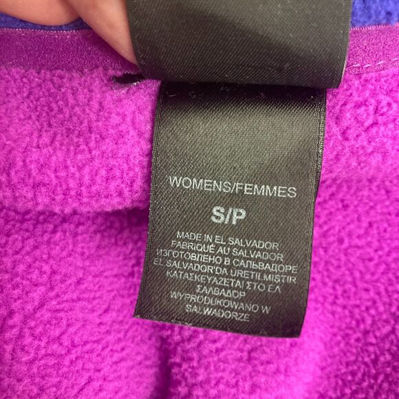 The North Face FlashDry Fleece Jacket Size S/P Full Zip Purple Pink Colorblock - Picture 15 of 16